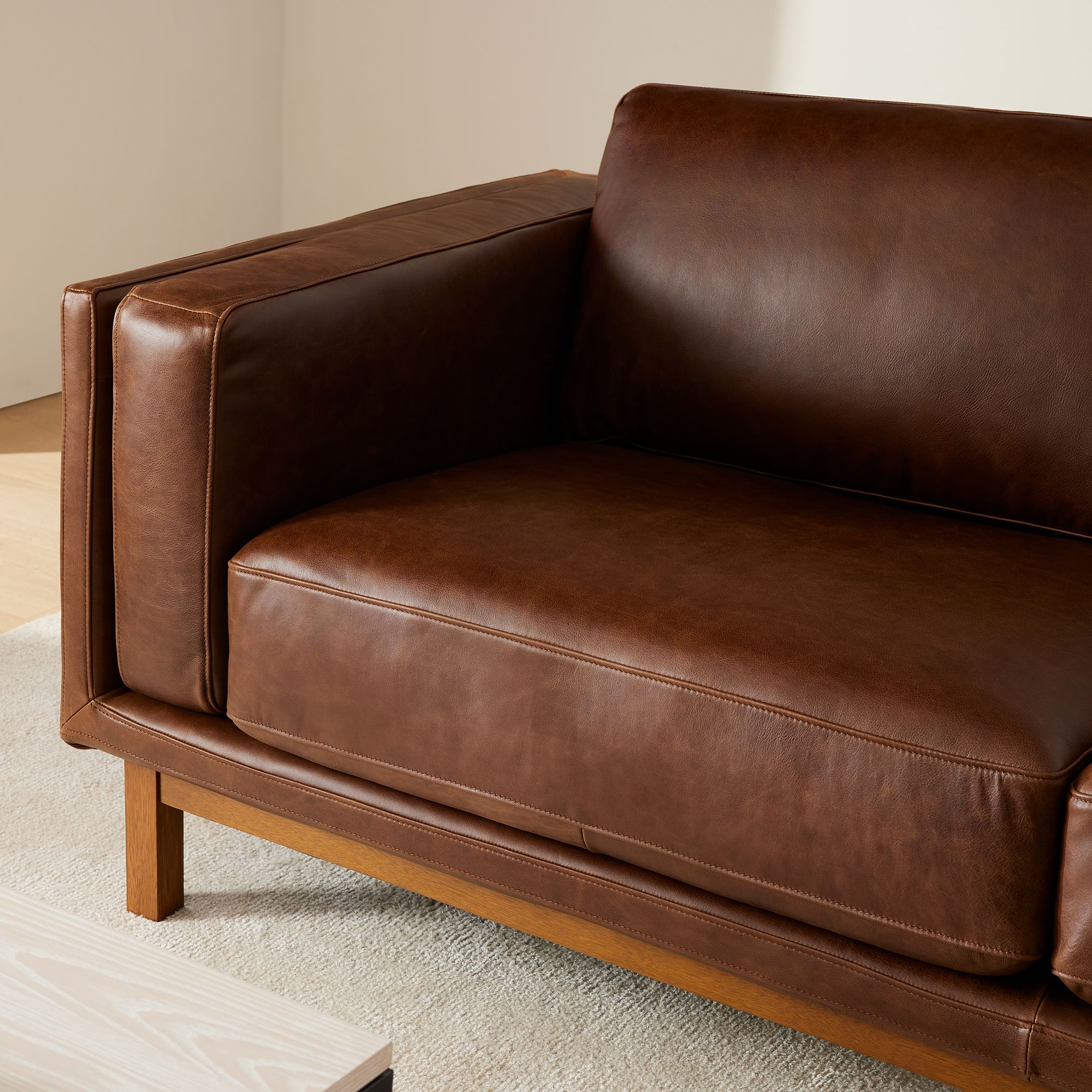 Dekalb Leather Sofa (68"–96")