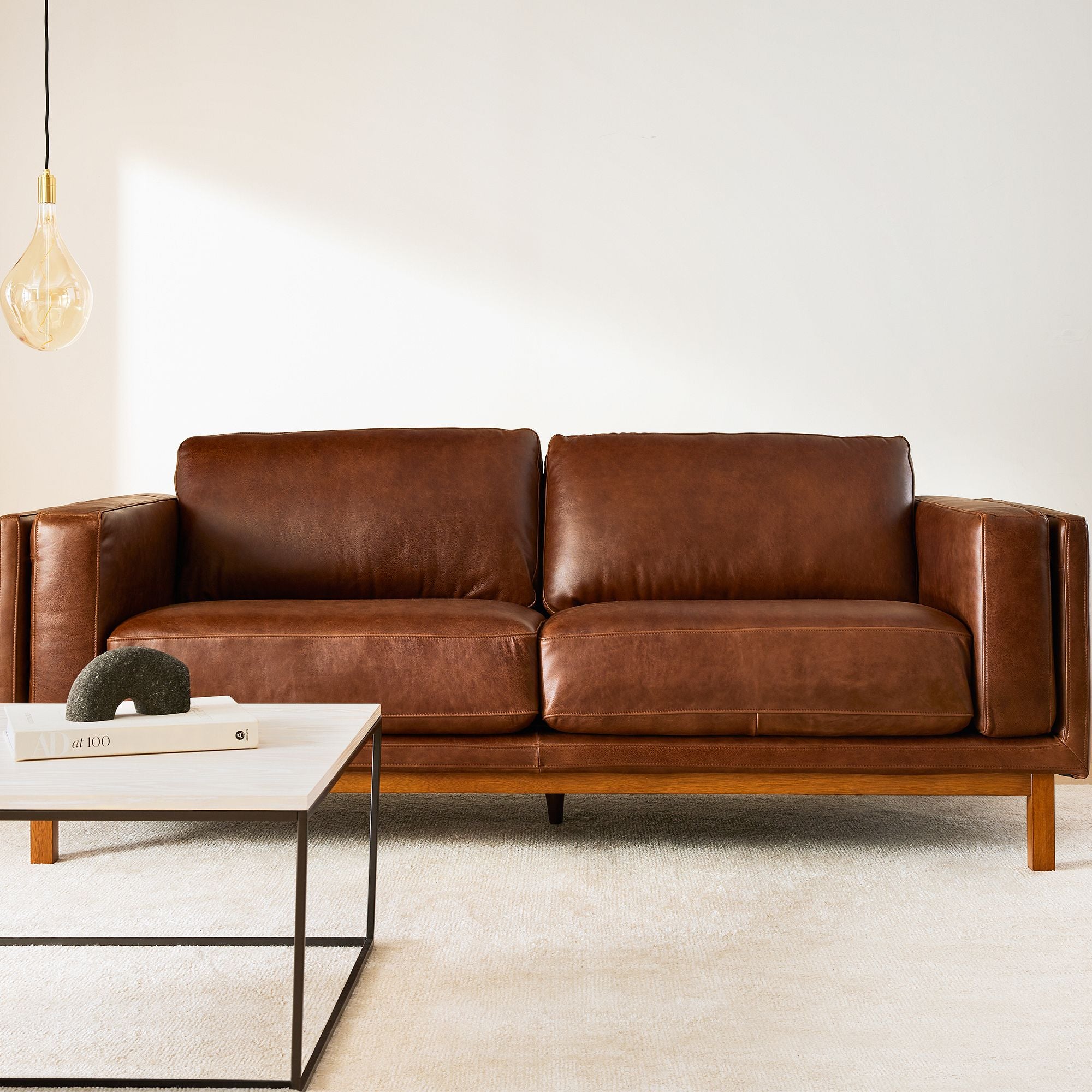 Dekalb Leather Sofa (68"–96")