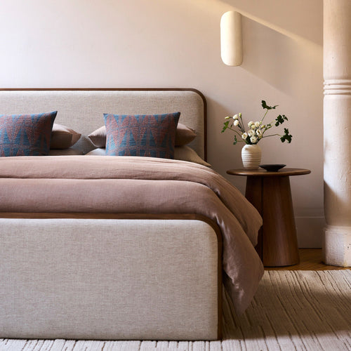 Miles Wood & Upholstered Side Storage Bed