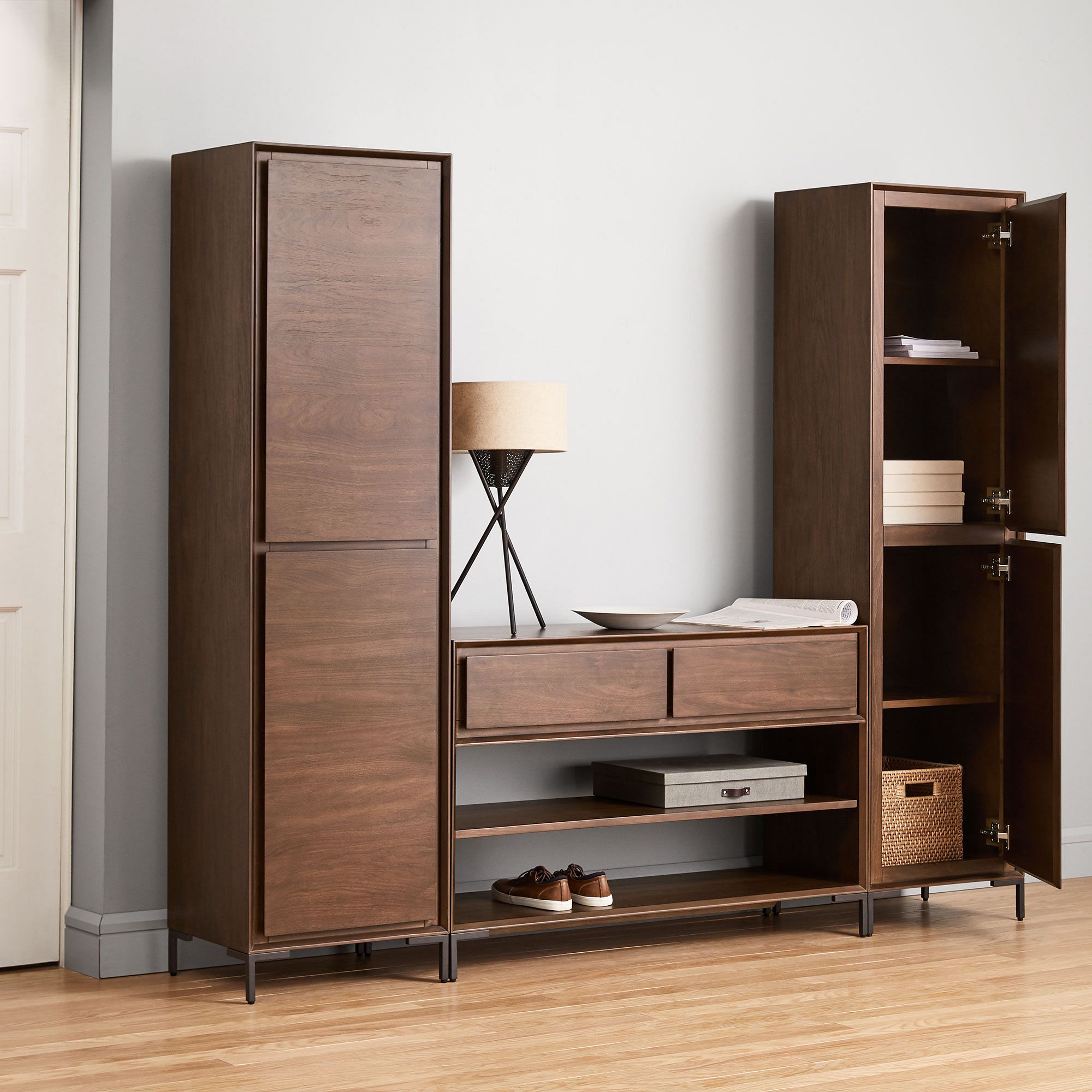 Nolan Entryway Closed Cabinets (2) & Console Set